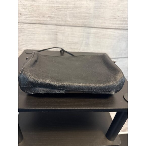 Fendi Vintage Black Leather Small Handbag With Dust Bag Italy - Picture 7 of 10